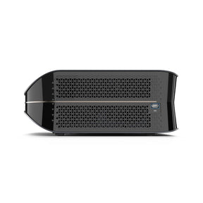 The side view of LTV-3000 Pro 4K UHD triple laser projector highlights the USB connector and the heat sink below.