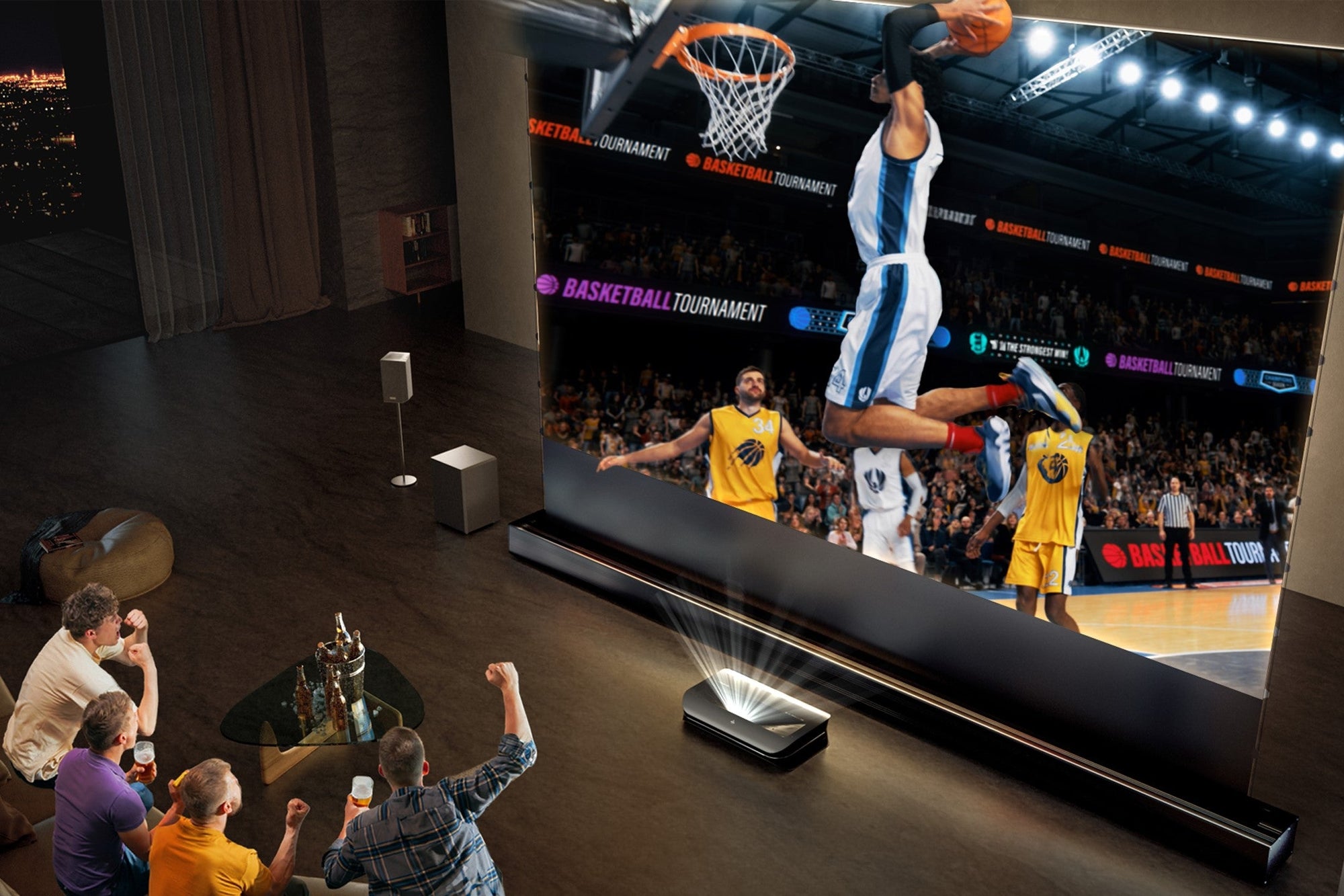 watch NCAA with a UST Projector for a huge, vivid screen